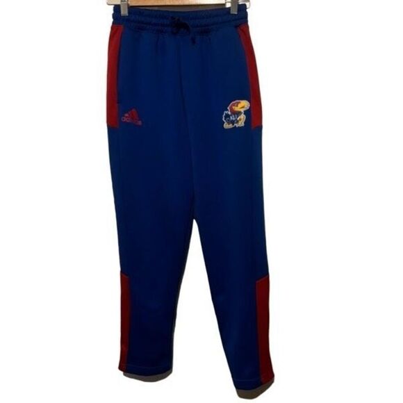 Kansas Jayhawks Size Medium Adidas Warm Up Pants - Picture 1 of 7